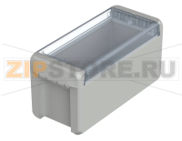 Корпус, 191x80x90 мм, поликарбонат UL 94 V0, прозрачная крышка Bopla B 180809 PC-V0-G 7035