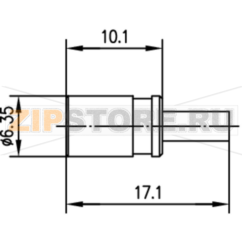 Разъем SMB, 50 Ом, 1 шт Telegärtner J01161A0701 