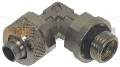 КОЛЕНЧАТЫЙ ФИТИНГ 1/8&quot;M Ø 8/6 НИКЕЛЬ 