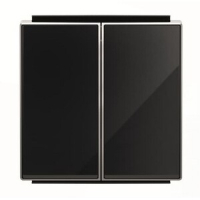 Клавиша для двухклавишных выключателей/переключателей/кнопок, стекло чёрное ABB 2CLA851100A2501