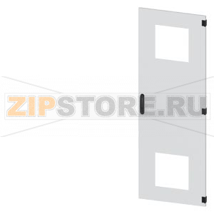 SIVACON, door, right, with cutout for filter fan, with ventilation openings H: 1800 mm, W: 600 mm, RAL 7035, Protection class 1 Siemens 8MF1860-2UT14-3BA2 