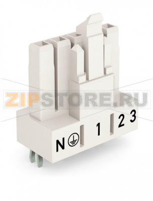 Розетка для печатных плат; прямые; 5-пол.; Код. A; белые Wago 890-825 Protected against mismating and maintenance-freePush-in CAGE CLAMP® spring pressure connection technology allows solid conductors to be simply pushed into a unit.Low profile with 4.4 mm pole spacing...