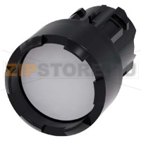 АКТУАТОР КНОПКИ, 22MM, КРУГЛ., ПЛАСТИК, КНОПКА БЕЛАЯ RAISED FRONT RING, CASTELLATED БЕЗ ФИКСАЦИИ Siemens 3SU1000-0DB60-0AA0