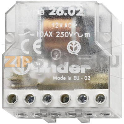 Реле импульсное 12 V (AC), 10 А, 2500 VA Finder 26.02.8.012.0000 