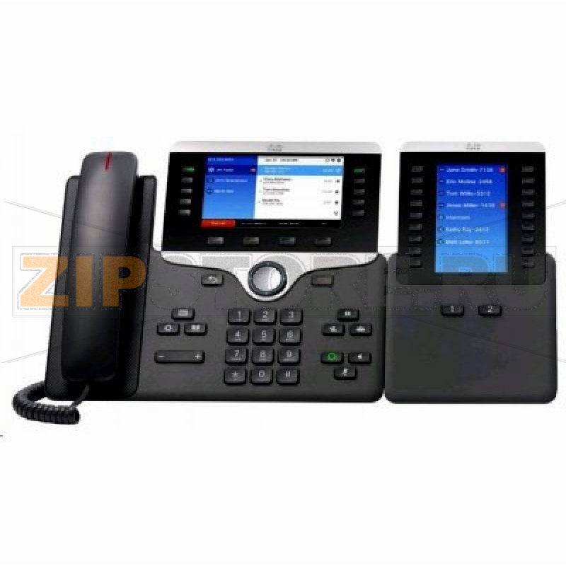 IP-телефон 48 В/DC, 2xGE, 5xSIP, 5 LCD, 800x480 пкс Cisco CP-8841-R-K9= 