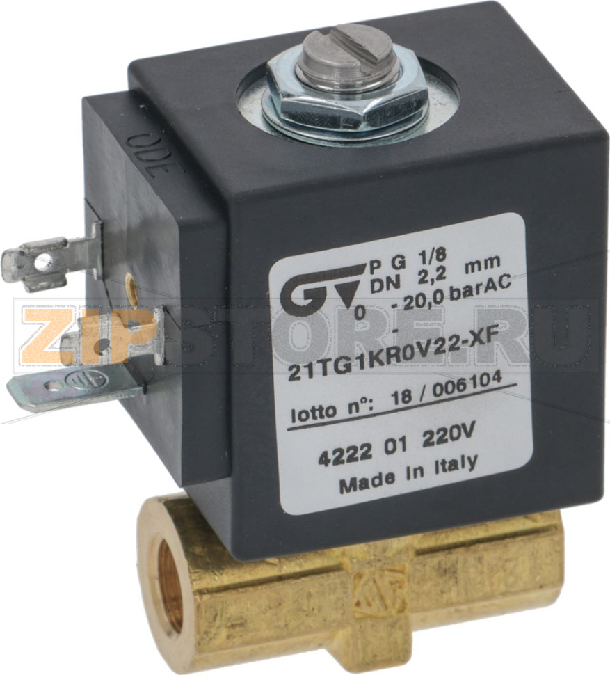 ЭЛЕКТРОМАГНИТНЫЙ КЛАПАН 2-ХОД. Ø 1/8" 230V 