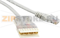 Hyperline PC-110-RJ45-4P-C5e-1M-LSZH-GY Патч-корд 110 тип - RJ-45, 4 пары, Cat.5e, LSZH, 1 м, серый