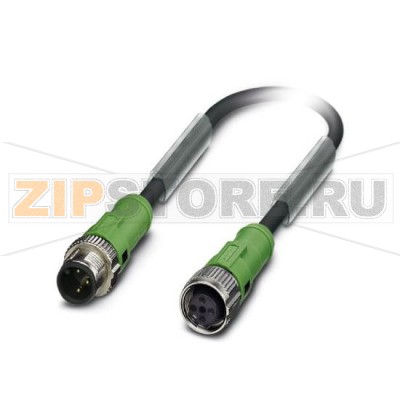 Кабель для датчика / исполнительного элемента Phoenix Contact SAC-3P-MS/ 3,0-PUR/FS SCO 3-полюсн., PUR без галогенов, темно-серый RAL 7021, Штекеры прямое M12-SPEEDCON, А-кодирование, к Гнездо прямое M12-SPEEDCON, А-кодирование, Длина кабеля: 3 м.Минимальный заказ: 1 шт.Упаковка: 1 шт.