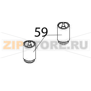Foot Angelo Po DS51M Foot Angelo Po DS51MЗапчасть на деталировке под номером: 59