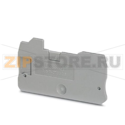 Концевая крышка Phoenix Contact D-QTCU 2,5 Длина: 62,6 мм, Ширина: 2,2 мм, Цвет: cерый.Минимальный заказ: 50 шт.Упаковка: 50 шт.