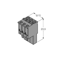 Клемма винтовая, съемная, 4 шт Turck IM-SC-3X2BU/2BK