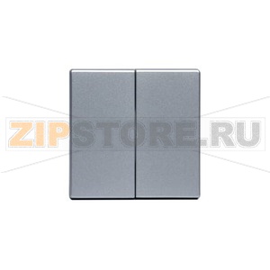 Клавиша для двухклавишных выключателей/перелючателей/кнопок, глухая, алюминий ABB 2TKA000522G1 