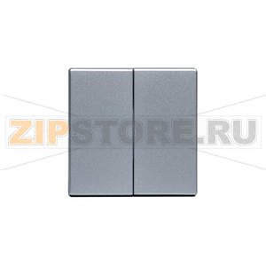 Клавиша для двухклавишных выключателей/перелючателей/кнопок, глухая, алюминий ABB 2TKA000522G1 