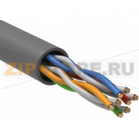 кабель GENERICA витая пара ШПД U/UTP, категория 5e, 4 пары, для внутренней прокладки, проводник: медь (без покрытия), оболочка PVC, серый, 305м