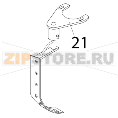 Scraper with teflon and holder Bear Varimixer AR80 VL-1S Scraper with teflon and holder Bear Varimixer AR80 VL-1SЗапчасть на деталировке под номером: 21