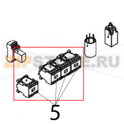 Teleruttore 4P vite 230 V, 50-60 Hz, AC1, 20 A Vortmax DDM 660 Teleruttore 4P vite 230 V, 50-60 Hz, AC1, 20 A Vortmax DDM 660Запчасть на деталировке под номером: 5