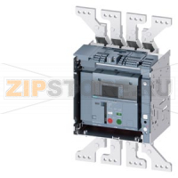 draw-out molded case circuit breaker with guide frame and PSS frame 1600; with RTC and 4AUX trip alarm switch S24; Icu "M" Icu=55kA @ 415V, 4-pole, right ETU660, LSIG, In=800A display, meas., comm. function Ir=320...800A Isd=0.6...10xIn, Ii=1.5...15xIn N