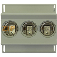 Держатель предохранителей, 63 A, AC 400 В, D02, 3P, IEC 2,5 Eaton FUSE-BASE D02 3POL DIN HUT