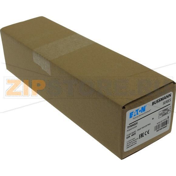 Держатель предохранителей, 63 A, AC 400 В, D02, 3P, IEC 2,5 Eaton FUSE-BASE D02 3POL DIN HUT 