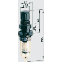 Фильтр с регулятором сжатого воздуха, 10 бар Norgren B07-101-M3KG