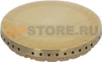BURNER CAP PERFORATED BRASS POLISHED
