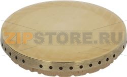 BURNER CAP PERFORATED BRASS POLISHED 