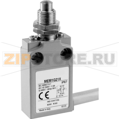 Выключатель концевой 24 В, 5 А, IP67, 1 шт Panasonic MEM1G21ZD 