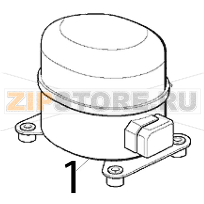 Compressore cubigel 230/60/1 Scotsman B 40 Compressore cubigel 230/60/1 Scotsman B 40Запчасть на деталировке под номером: 1