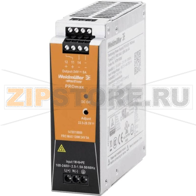 Блок питания на DIN-рейку 24 В, 5 A, 120 Вт Weidmüller PRO MAX 