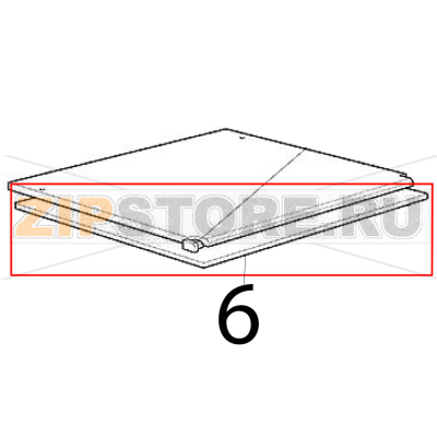 Isolamento superiore Scotsman BF 80 Isolamento superiore Scotsman BF 80Запчасть на деталировке под номером: 6