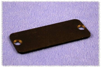 Пластина торцевая 1.5x45x25 мм, материал: алюминий, черная, 10 шт Hammond 1455DALBK-10