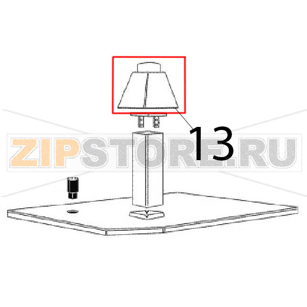 30D1782 - Flame deflector Angelo Po FC241G