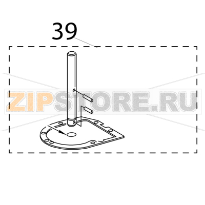Center shaft and o-ring KitchenAid 5K45SSEWH Center shaft and o-ring KitchenAid 5K45SSEWHЗапчасть на деталировке под номером: 39