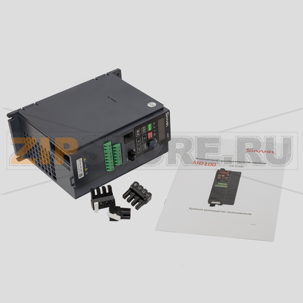 Преобразователь частоты 2.2 кВт, 1/3 фазы, 220 В, тормозной модуль Sinvel SID100-2R2-2B 