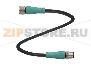 Кабель датчика-исполнительного устройства Connection cable V19-G-BK2M-PUR-U-V1-G Pepperl+Fuchs Описание оборудованияConnection cable, M12 to M12, 8/4-pin, PUR cable