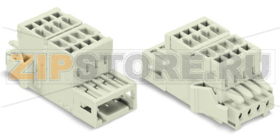 MCS MINI 2-conductor combi strip; 100% защита от неправильного подсоединения; Фиксирующий рычаг; 1,5; Шаг контактов 3,5 мм; 11-пол.; 1,50 mm?; светло-серые Wago 734-371/037-000 