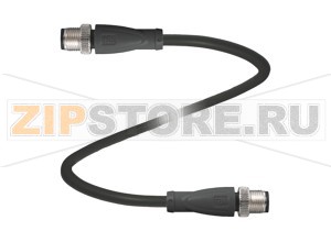 Кабель датчика-исполнительного устройства Adapter cable V1S-G-BK1M-PUR-U-V1S-G Pepperl+Fuchs Описание оборудованияAdapter cable, M12 plug to M12 plug, 4-pin, PUR cable