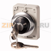 Переключатель с ключом, с фиксацией, 3 положения, Ronis 455 Eaton M30C-FWRS3-RS-A1