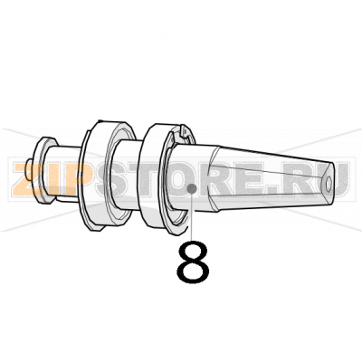 Lower pressing shaft Zumex Essential Pro Lower pressing shaft Zumex Essential ProЗапчасть на деталировке под номером: 8