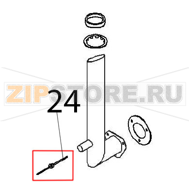 Thermal resistor, PT1000 Angelo Po FX101E1 Thermal resistor, PT1000 Angelo Po FX101E1Запчасть на деталировке под номером: 24
