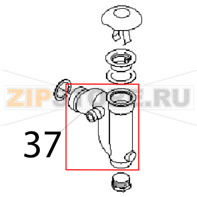 Drain trap Angelo Po FM1011E2 Drain trap Angelo Po FM1011E2Запчасть на деталировке под номером: 37