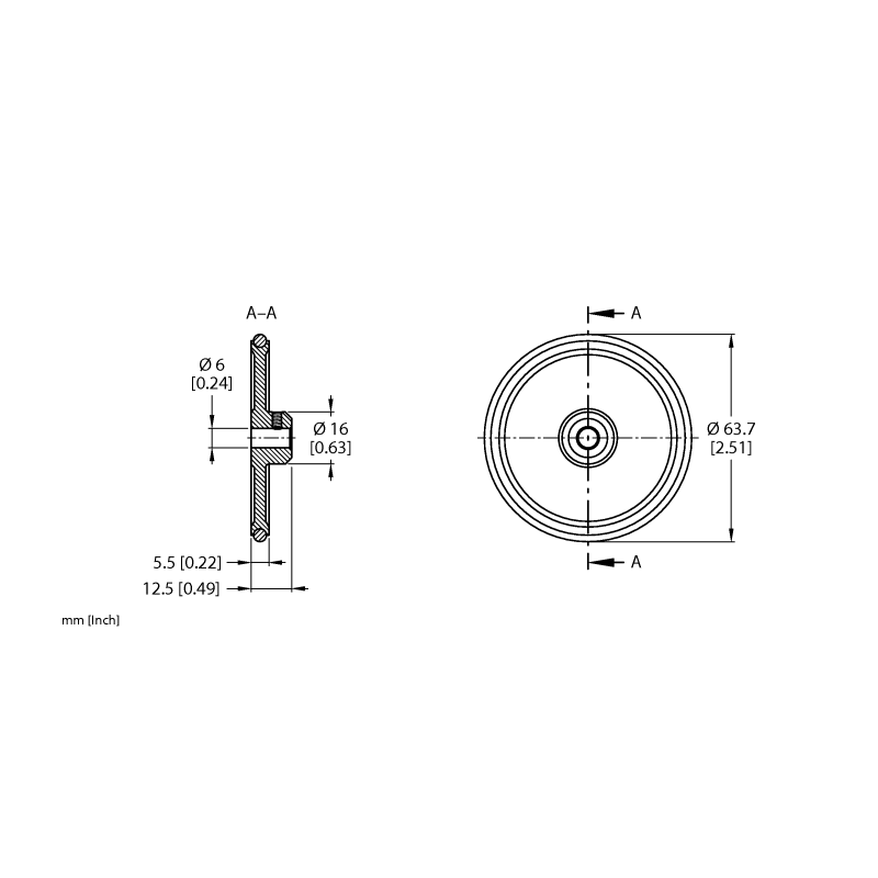 Колесо измерительное Turck RA-MW-200-5.5-OR1-6 