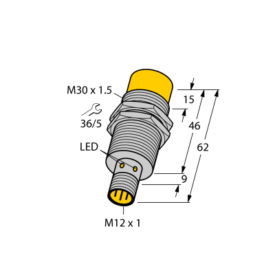 Датчик индуктивный Turck NI15-M30-AD4X-H1141 