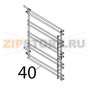 Griglia lat. DX/SX inox 5TG, GN Unox XVC 204 Griglia lat. DX/SX inox 5TG, GN Unox XVC 204Запчасть на деталировке под номером: 40