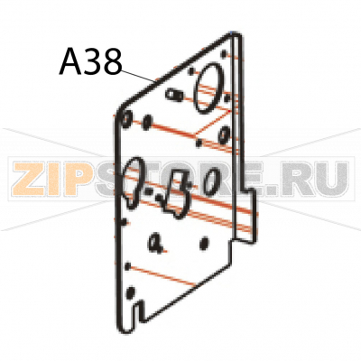 Left plate (spcc 2.0T) Godex EZ-6200 plus Left plate (spcc 2.0T) Godex EZ-6200 plusЗапчасть на деталировке под номером: A-38Название запчасти Godex на английском языке: Left plate (spcc 2.0T) EZ-6200 plus.