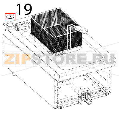 Cap for top tecno Tecnoinox FR4FE7 Cap for top tecno Tecnoinox FR4FE7Запчасть на деталировке под номером: 19