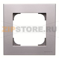 Рамка одноместная, серебристый алюминий ABB 2CLA857100A1301