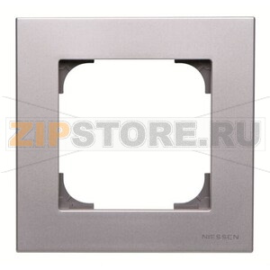 Рамка одноместная, серебристый алюминий ABB 2CLA857100A1301 