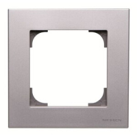 Рамка одноместная, серебристый алюминий ABB 2CLA857100A1301
