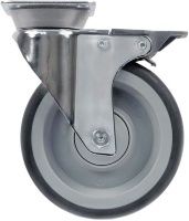 SWIVELLING CASTOR W/PLATE W/BRACKET